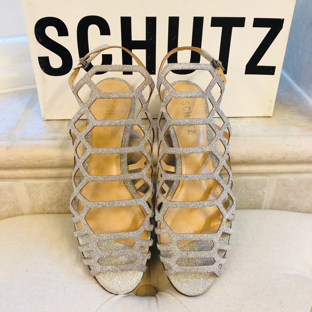 Schultz Metallic Leather Sandals